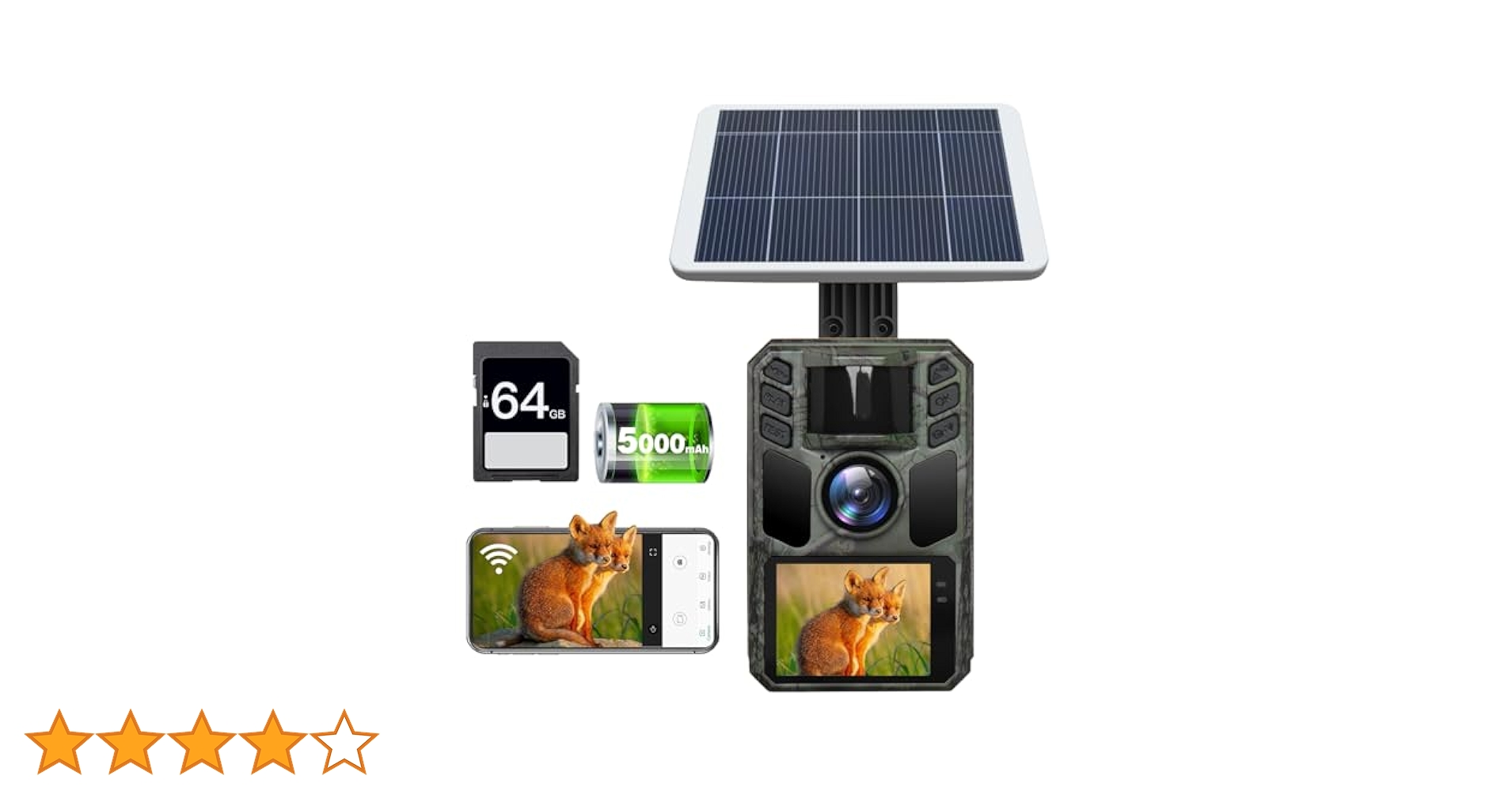 Amazon.co.jp: FKPCAM 2025最新型【WIFI&ソーラー充電式